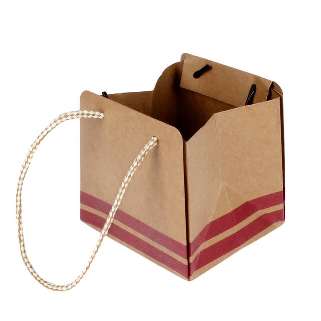 <h4>Bag Sporty carton 12,5x11,5xH12,5cm red</h4>