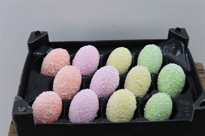<h4>Deco Egg Wax Ganzenei Mix Snow X12</h4>
