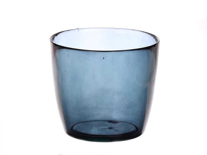 <h4>DF885073900 - Vase Kayana d14.5xh13 blue</h4>