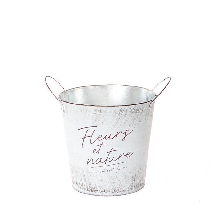 <h4>Zink Fleurs pot d13*12.5cm</h4>