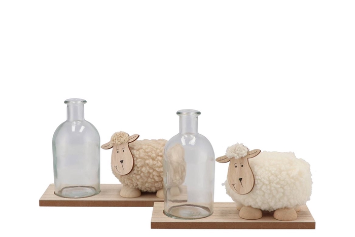 <h4>Easter Sheep Wolly Bottle Ass 18x8x21cm</h4>