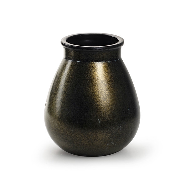 <h4>Glass colour Ball vase Aliya d14*17cm</h4>