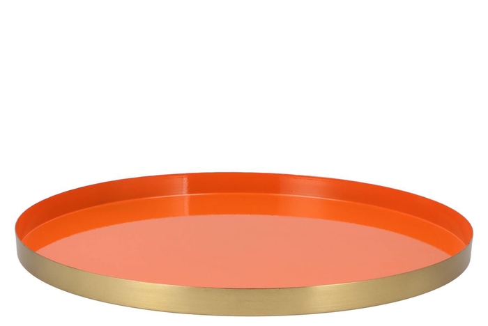 <h4>Marrakech k orange plate 40x2cm</h4>