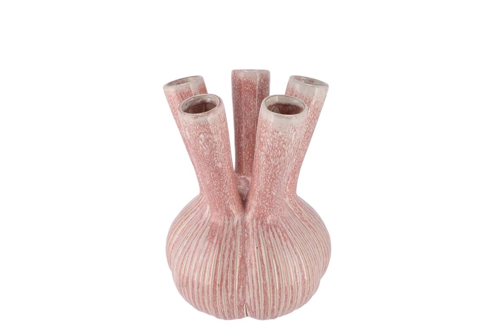 <h4>Aglio Straight Pink Vase 16x16x19cm</h4>