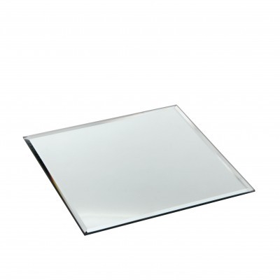 <h4>Glas Bord spiegel vierkant d20cm</h4>