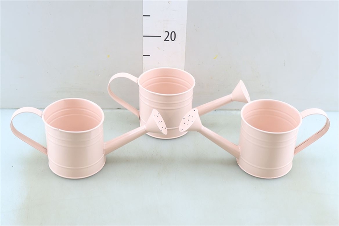 <h4>Dec Zink Watering Can Pink (13x12cm)</h4>