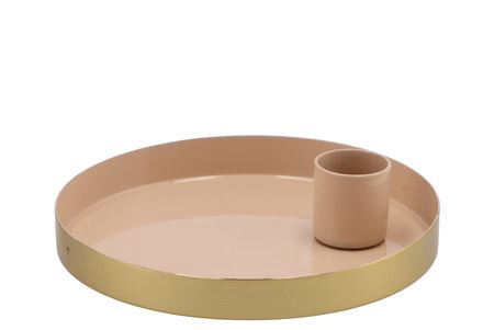 <h4>Amber Marrakech Sand Candle Plate 12x12x2,5cm</h4>