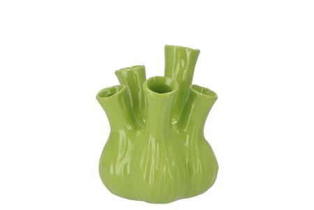 <h4>Aglio Shiny Apple Green Vase 13x16cm</h4>