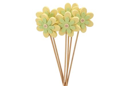 <h4>Bijsteker Flower Yellow O/st. P/6 H50cm</h4>