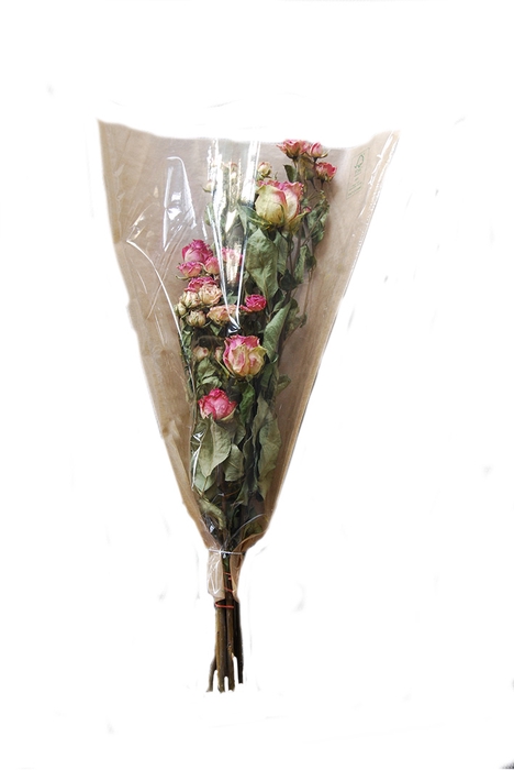 <h4>Dried Rosa tros Red Yellow Orange Bouquet</h4>