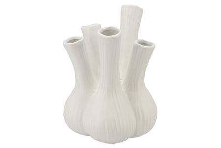 <h4>Aglio Mat White Vase 26x35cm</h4>