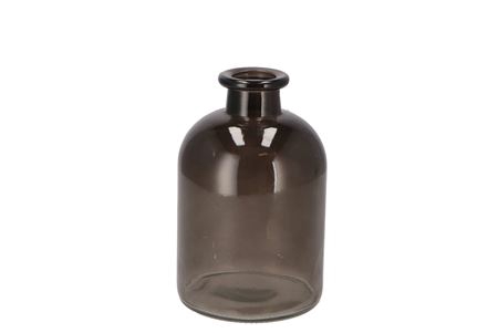 <h4>Dry Glass Black Clear Milk Bottle 11x17cm</h4>