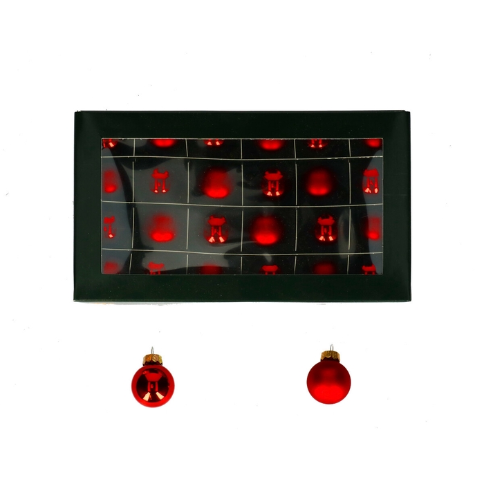 <h4>Kerstbal Bal  25mm combi x24</h4>
