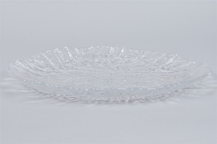 <h4>Deco Bowl Glass Ice 38cm</h4>