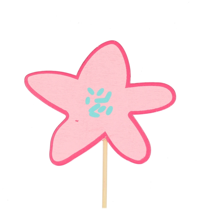 <h4>Bijsteker 50cm Bloem Party 8cm</h4>