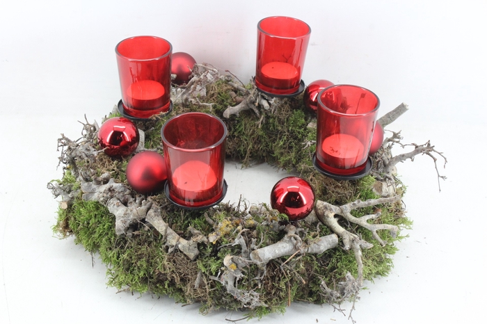 <h4>arr5 Kerst MB203 - Krans 4licht rood</h4>