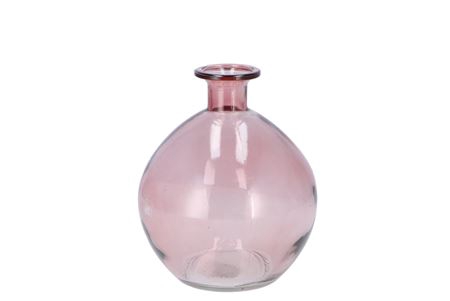 <h4>Dry Glass Blush Pink Bottle Bol 13x15cm</h4>