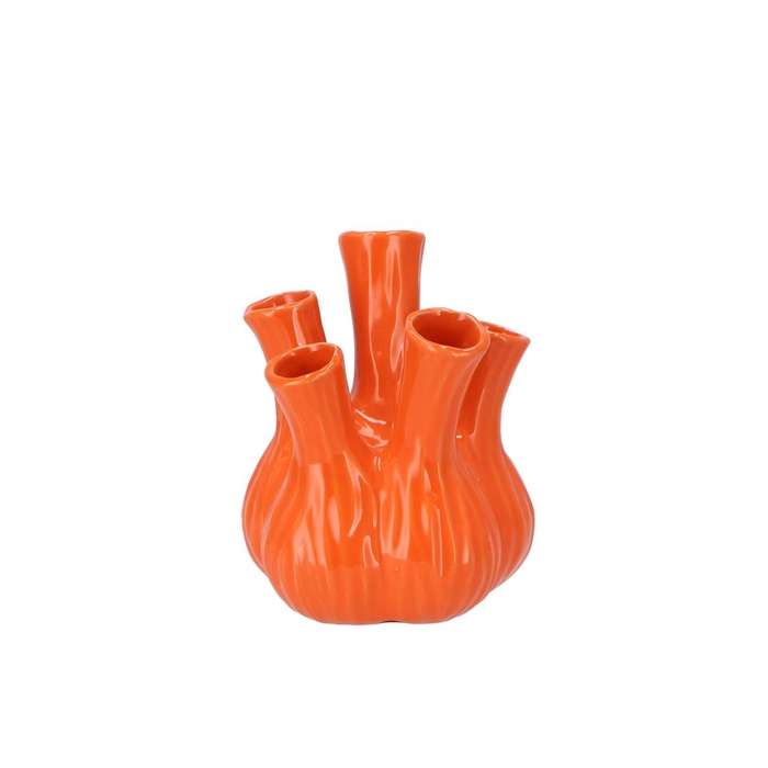 <h4>Aglio Shiny Orange Vase 13x16cm</h4>