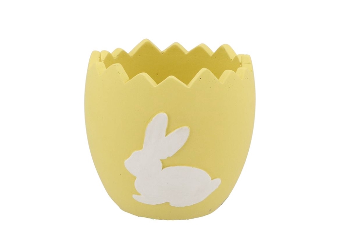 <h4>Easter Rabbit Pot Yellow 13x13x12cm</h4>