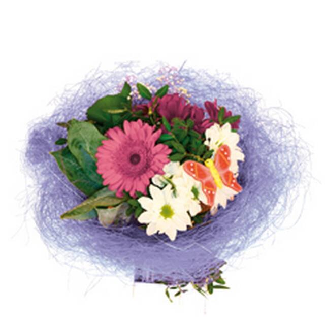 <h4>Bouquet holder sisal round loose Ø30cm lavender</h4>