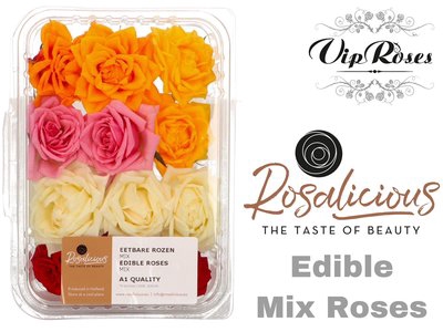 <h4>Edible rosa rosalicious mix rainbow</h4>