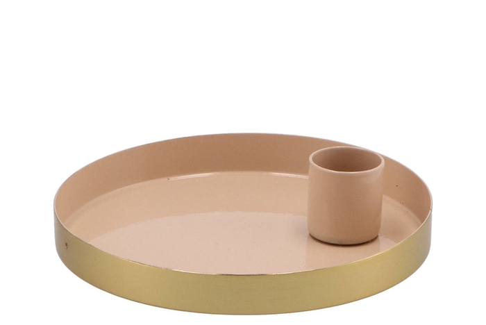 <h4>Amber Marrakech Sand Candle Plate 12x12x2,5cm</h4>