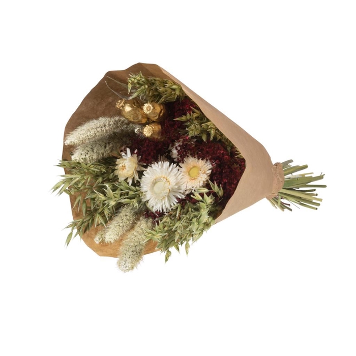 <h4>Bouquet loose fit X-mas red gold natural</h4>
