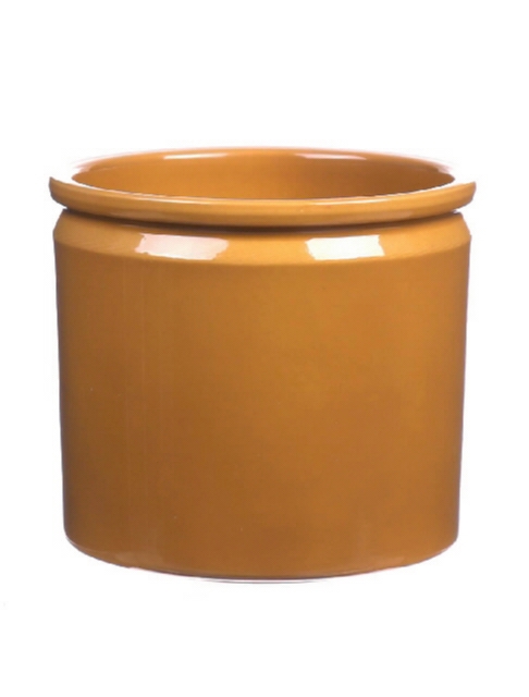 <h4>DF885092947 - Pot Lucca d14xh12.5 curry glazed</h4>