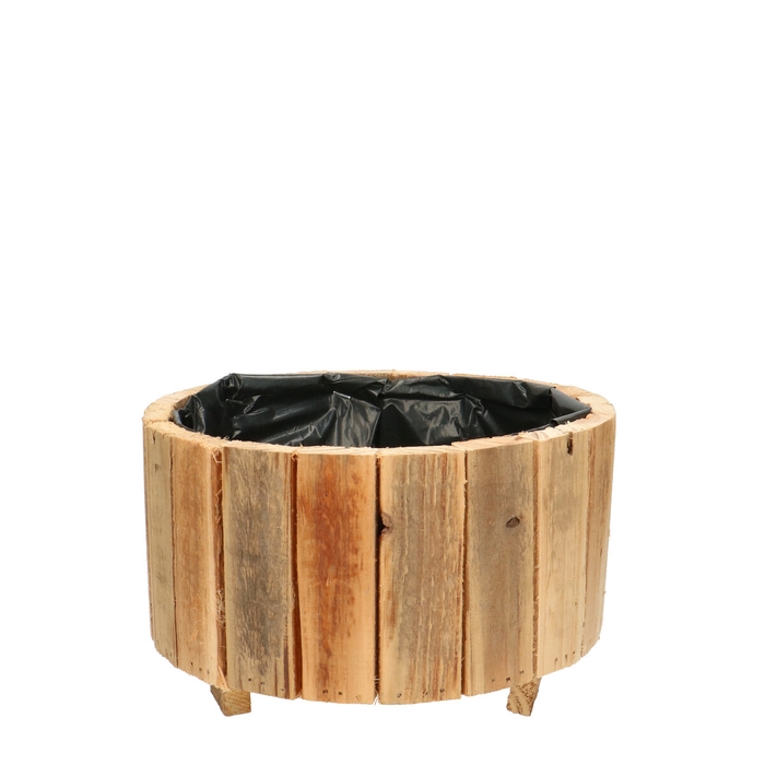 <h4>Hout Pot/voet d22*14cm</h4>