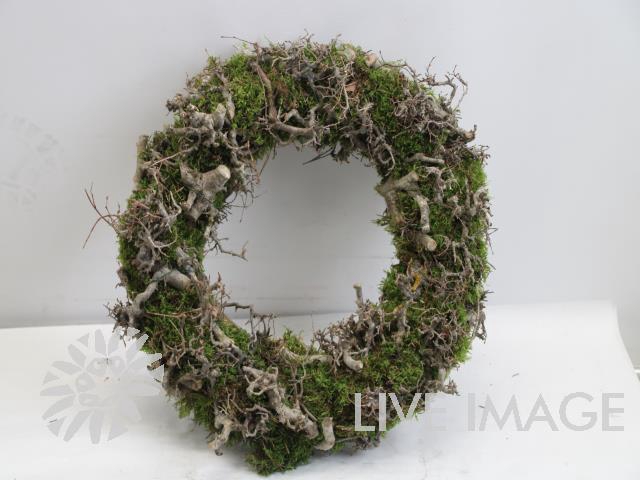 <h4>Wreath mos wood twigs deco</h4>