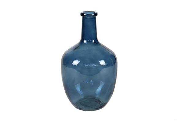 <h4>Bottle Glass H30 Blue 08079</h4>
