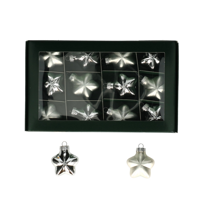 <h4>Kerstbal Bal  40mm ster x12</h4>