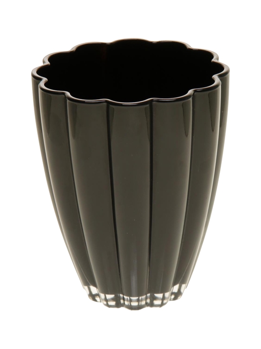 <h4>DF02-882001400 - Vase Bloom d14xh17 black</h4>