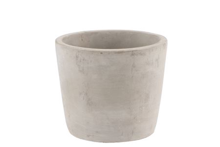 <h4>Concrete Pot Round Grey 13x11cm</h4>