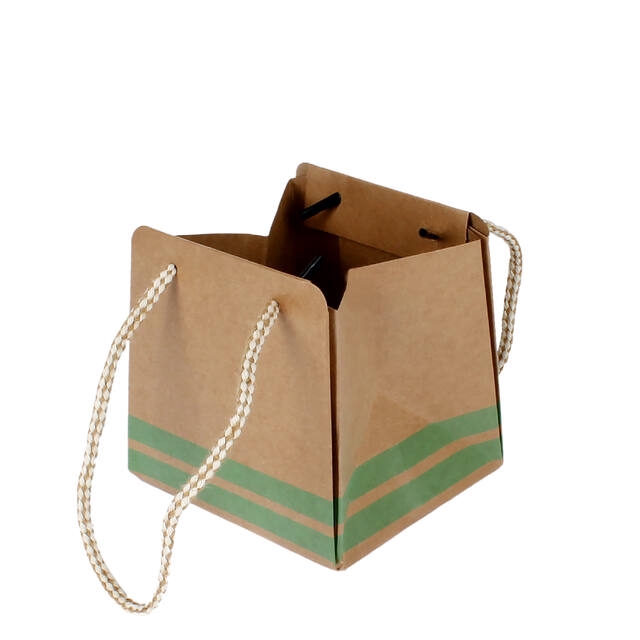 <h4>Bag Sporty carton 9,5x8,5xH9,5cm light green</h4>
