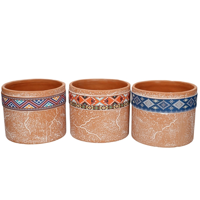 <h4>Keramiek Cilinder Terra D13.5*11.5cm</h4>