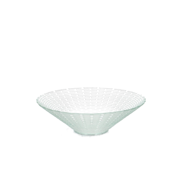 <h4>Glas Schaal Geribbeld D25*7cm</h4>