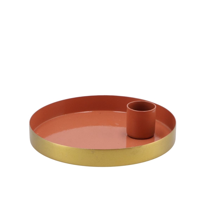 <h4>Amber Marrakech Marsala Candle Plate 12x12x2,5cm</h4>