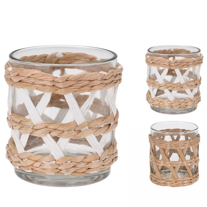<h4>Candlelight Glass willow d07*8cm ass.</h4>