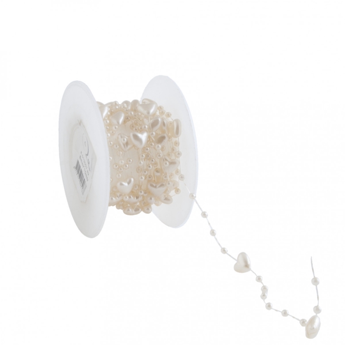 <h4>Bruiloft Parelslinger hart 10mm 10m</h4>