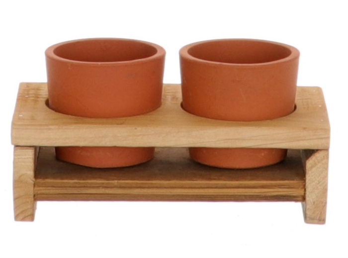 <h4>Deco Hold. Condiment 2 Pots 23x10x9 Red</h4>