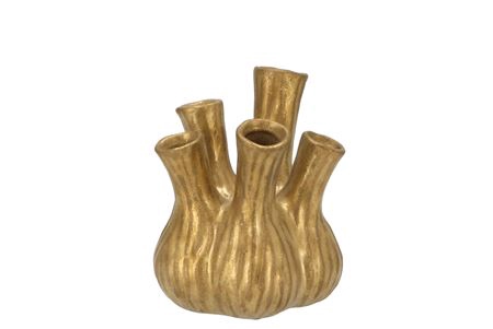 <h4>Aglio Gold Vase 13x16cm</h4>