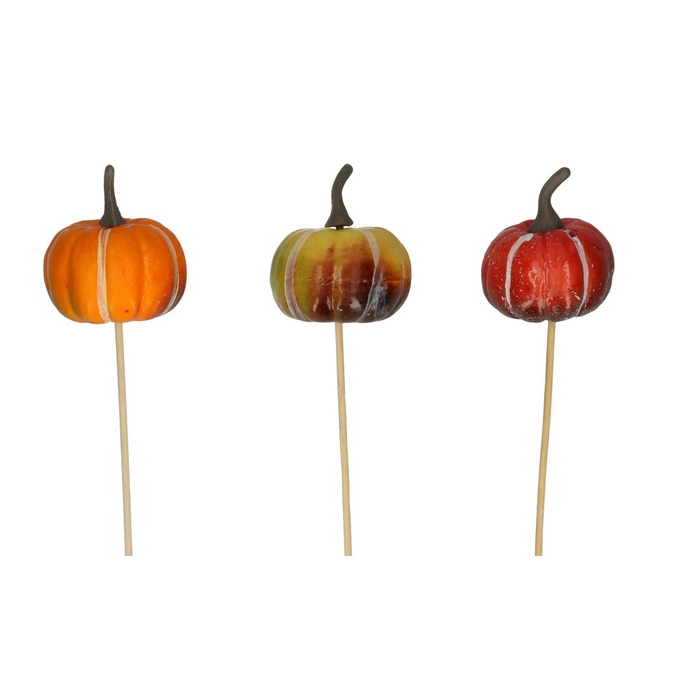 <h4>Bijsteker 15cm Pompoen 8cm</h4>