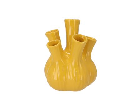 <h4>Aglio Shiny Yellow Vase 13x16cm</h4>