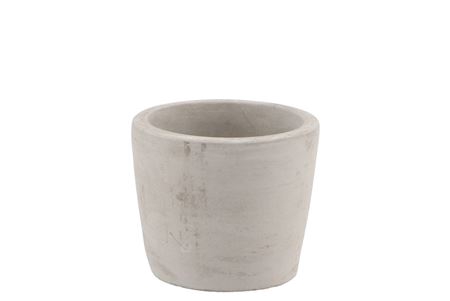 <h4>Concrete Pot Round Grey 8x7cm</h4>
