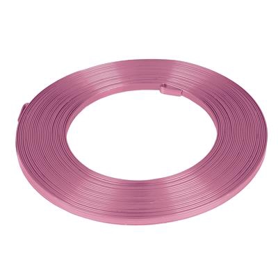 <h4>Aluminium wire flat - light pink 5mmx10m</h4>