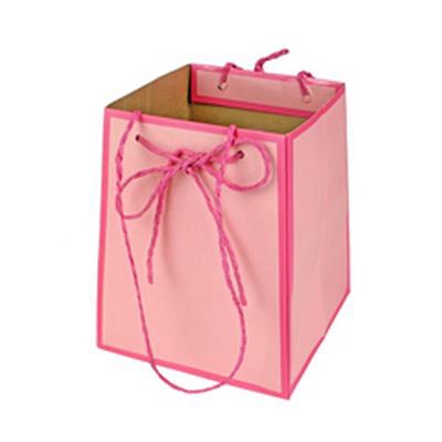<h4>Bag Easy carton 12/12x15/15xH18cm pink</h4>