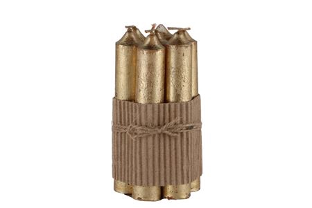 <h4>Kaars Crown Metallic Gold Per 7 2x12cm</h4>