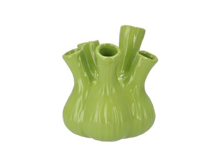 <h4>Aglio Shiny Apple Green Vase 17x20cm</h4>