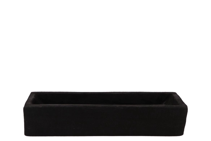 <h4>Wood black tray rectangle 45x16x9cm</h4>